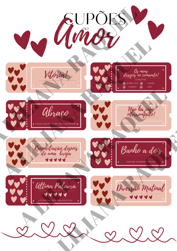 Cupões do Amor | Printable - Image 3