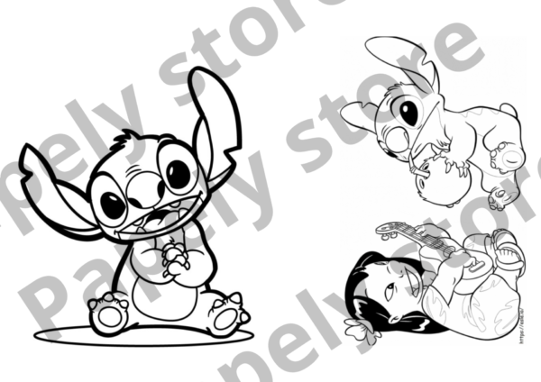 Livro de Colorir Lilo e do Stitch | Para Impressão - Image 6