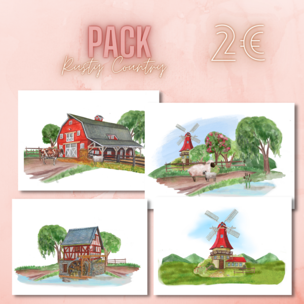 Pack Rustic Country