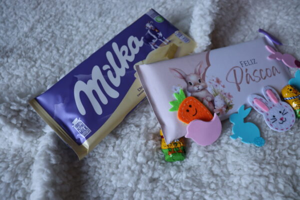 Chocolate Milka | Páscoa | Rosa